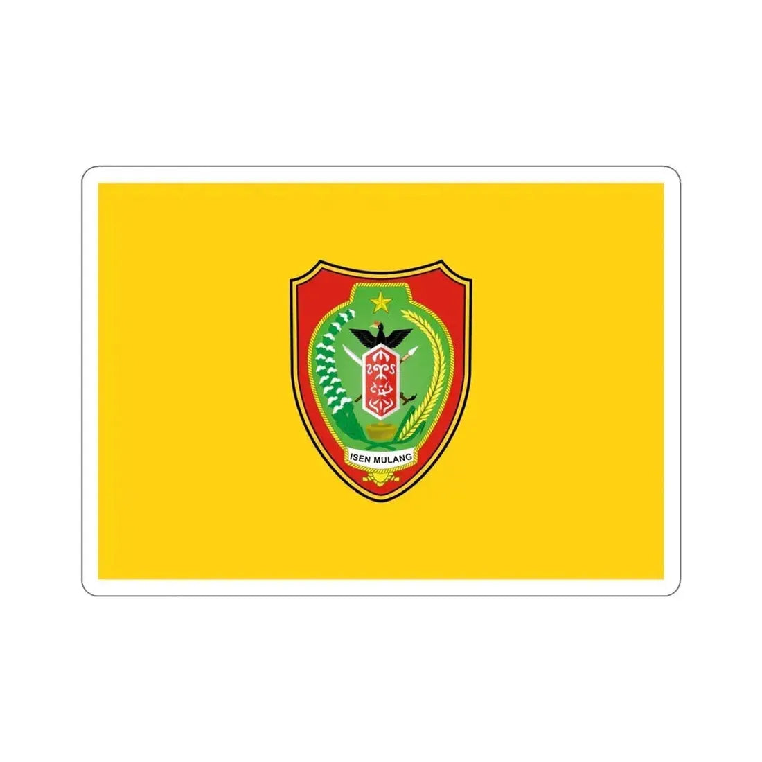 Flag of Central Kalimantan Indonesia STICKER Vinyl Die-Cut Decal 6 Inch - The Sticker Space