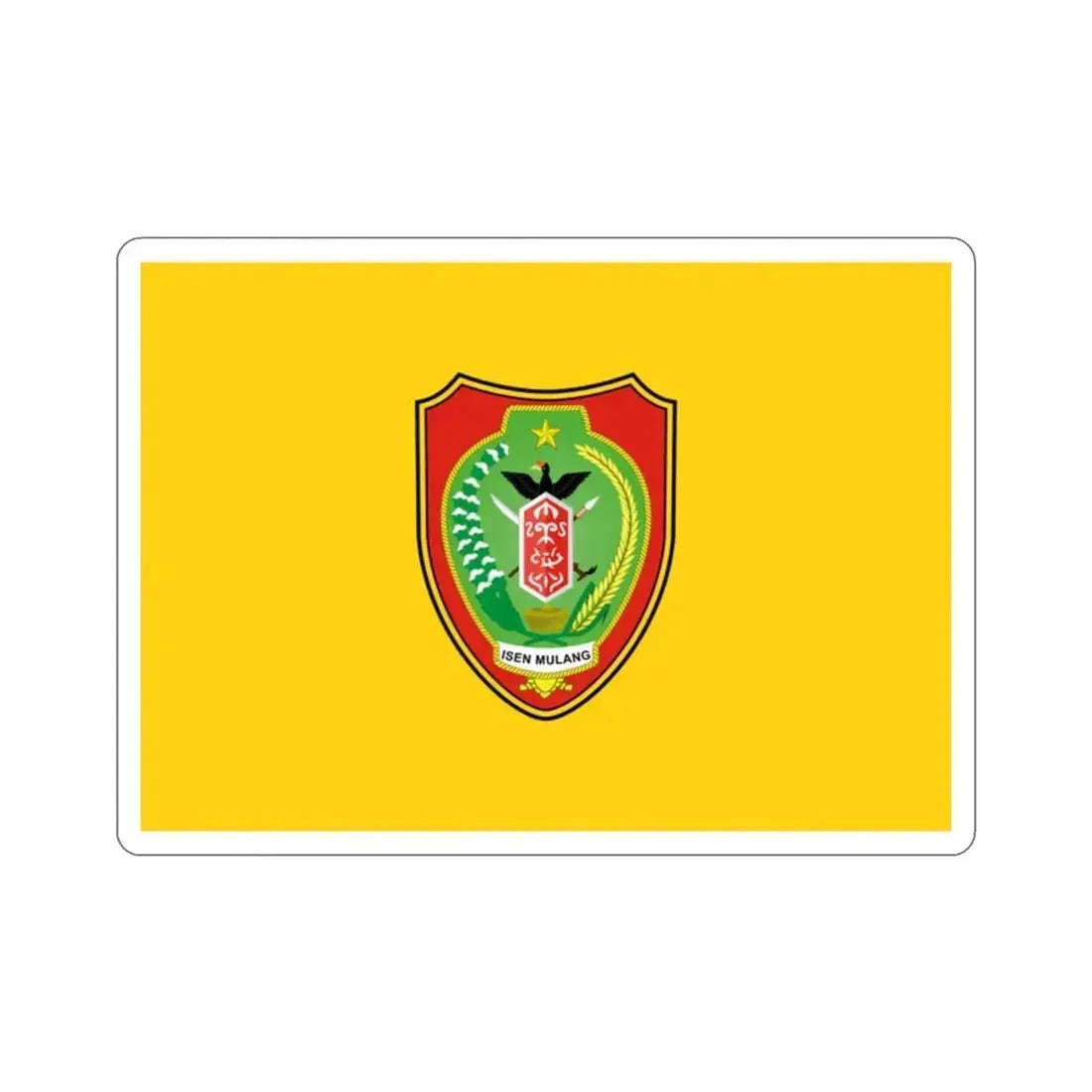 Flag of Central Kalimantan Indonesia STICKER Vinyl Die-Cut Decal - The Sticker Space