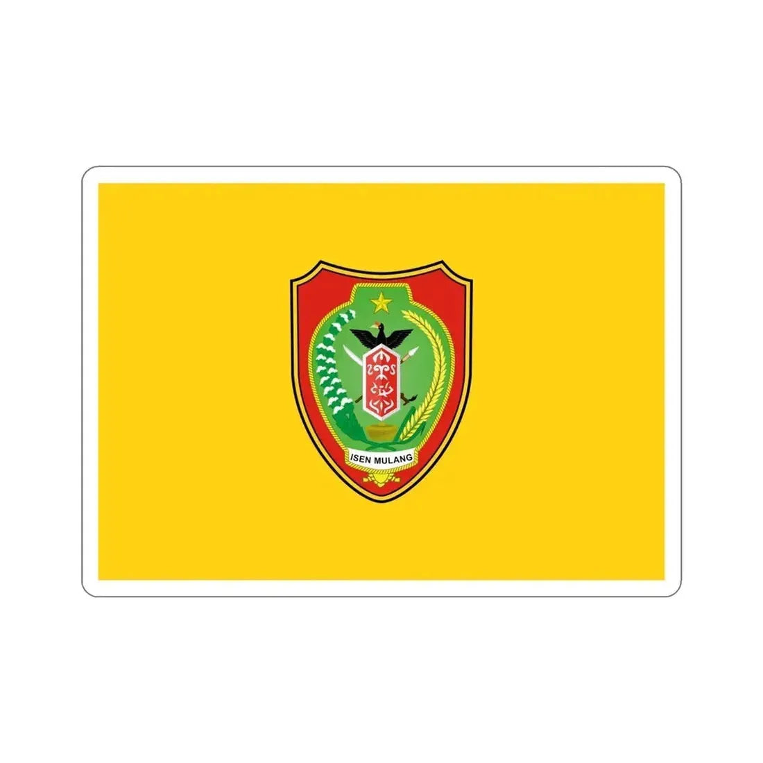 Flag of Central Kalimantan Indonesia STICKER Vinyl Die-Cut Decal - The Sticker Space
