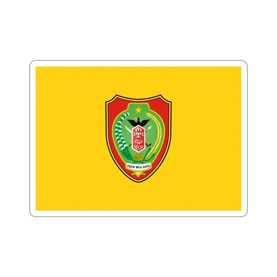 Flag of Central Kalimantan Indonesia STICKER Vinyl Die-Cut Decal - The Sticker Space