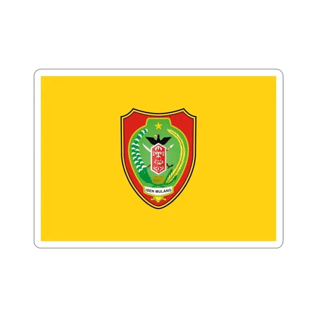 Flag of Central Kalimantan Indonesia STICKER Vinyl Die-Cut Decal - The Sticker Space