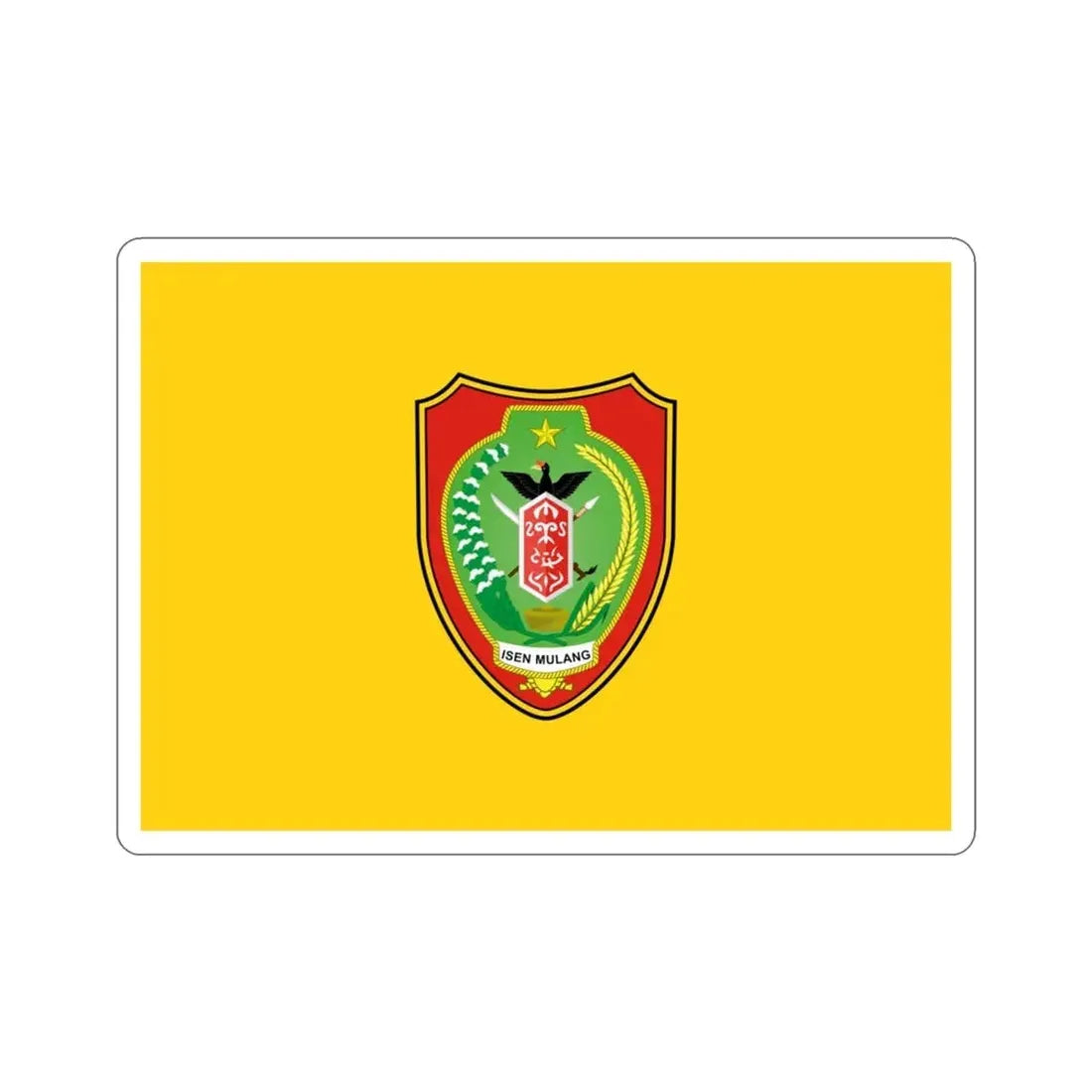 Flag of Central Kalimantan Indonesia STICKER Vinyl Die-Cut Decal - The Sticker Space