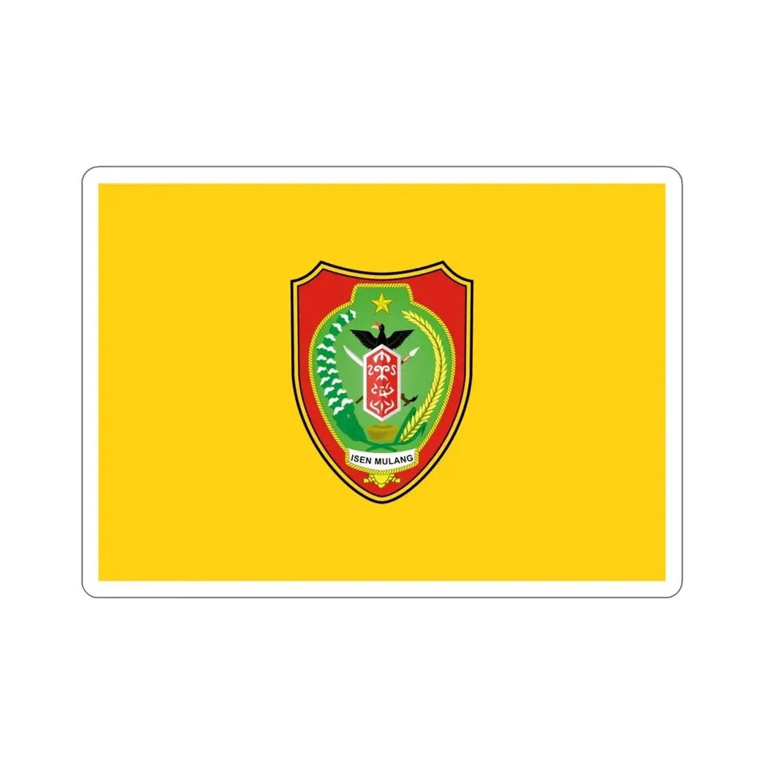 Flag of Central Kalimantan Indonesia STICKER Vinyl Die-Cut Decal - The Sticker Space