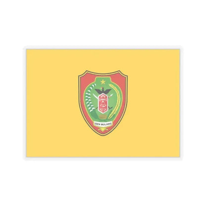 Flag of Central Kalimantan Indonesia - STICKER Vinyl Kiss-Cut Decal 2 Inch Transparent - The Sticker Space