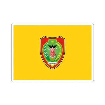 Flag of Central Kalimantan Indonesia - STICKER Vinyl Kiss-Cut Decal 2 Inch White - The Sticker Space