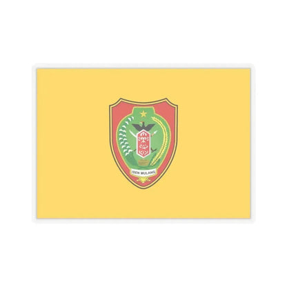 Flag of Central Kalimantan Indonesia - STICKER Vinyl Kiss-Cut Decal 6 Inch Transparent - The Sticker Space
