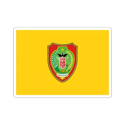 Flag of Central Kalimantan Indonesia - STICKER Vinyl Kiss-Cut Decal 6 Inch White - The Sticker Space