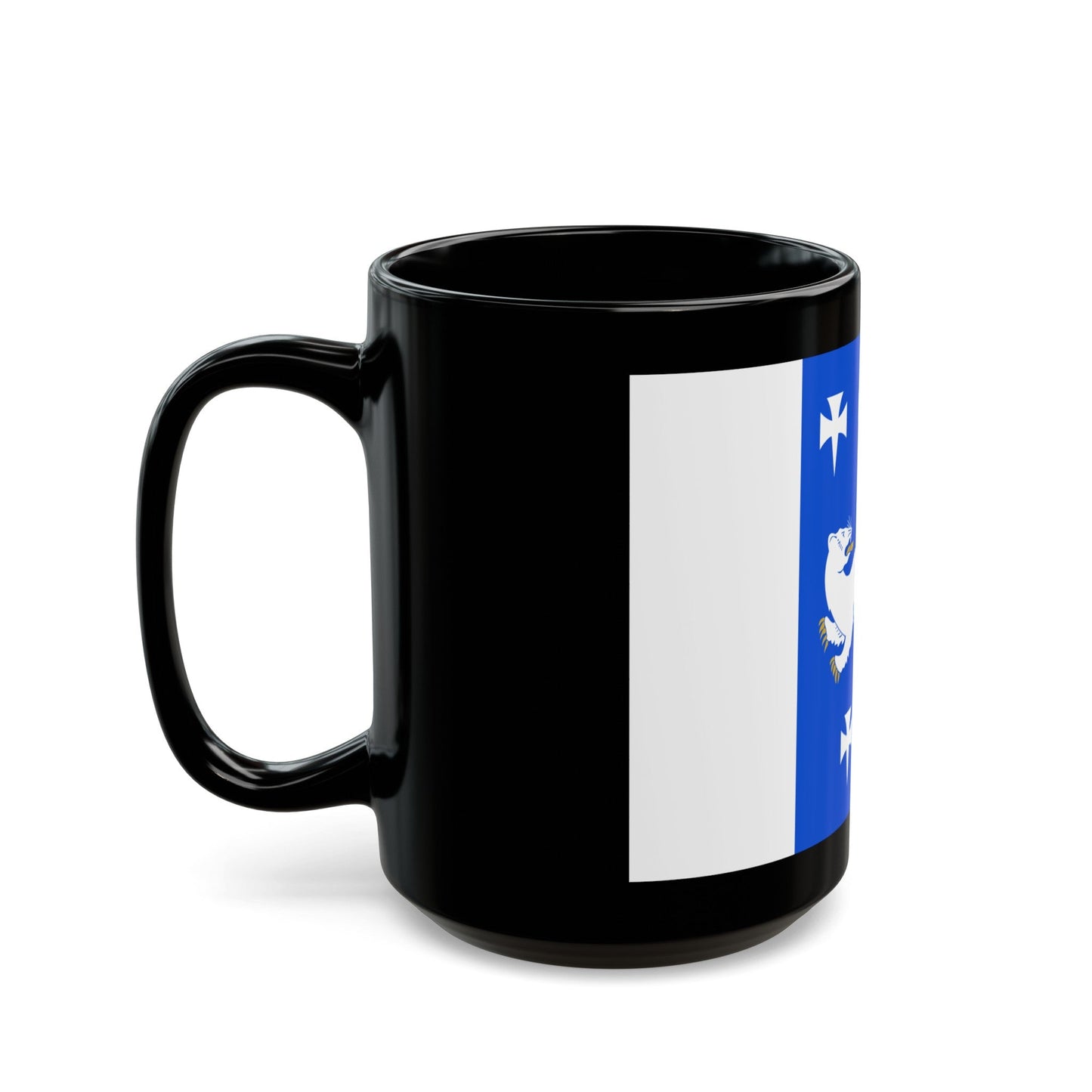 Flag of Central Ostrobothnia Finland - Black Coffee Mug-The Sticker Space