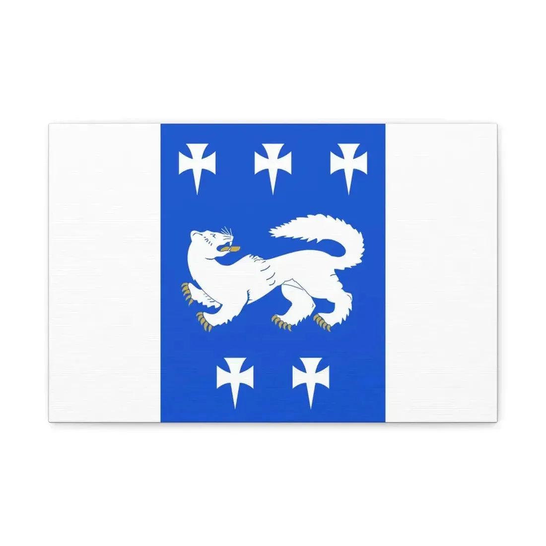 Flag of Central Ostrobothnia Finland - Canvas Wall Art 18″ x 12″ 1.25" - The Sticker Space