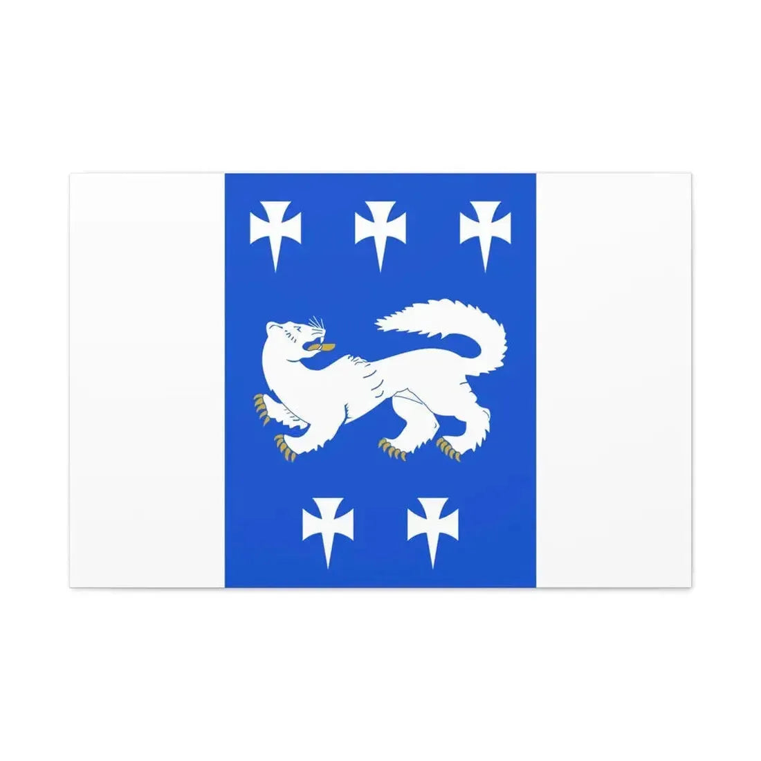 Flag of Central Ostrobothnia Finland - Canvas Wall Art 36" x 24" 1.25" - The Sticker Space