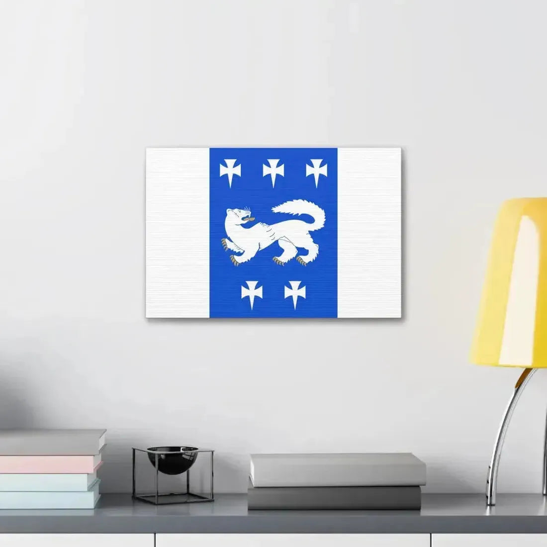 Flag of Central Ostrobothnia Finland - Canvas Wall Art - The Sticker Space