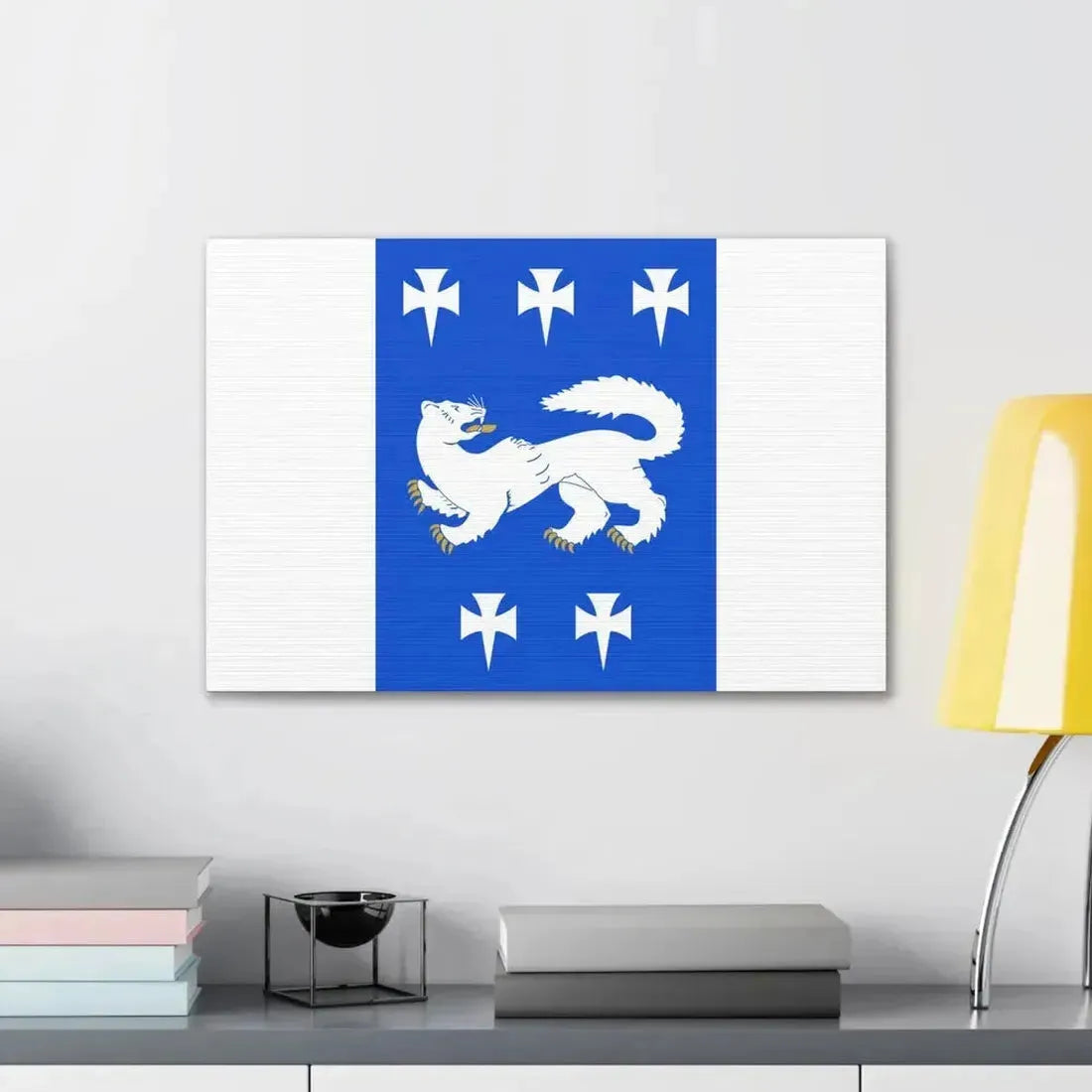 Flag of Central Ostrobothnia Finland - Canvas Wall Art - The Sticker Space