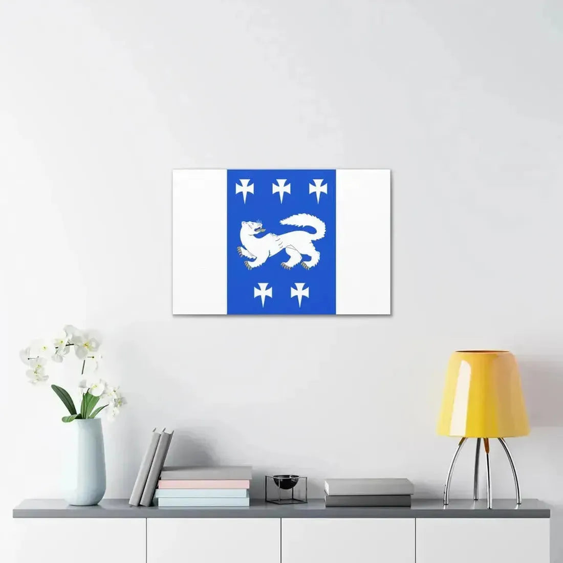 Flag of Central Ostrobothnia Finland - Canvas Wall Art - The Sticker Space