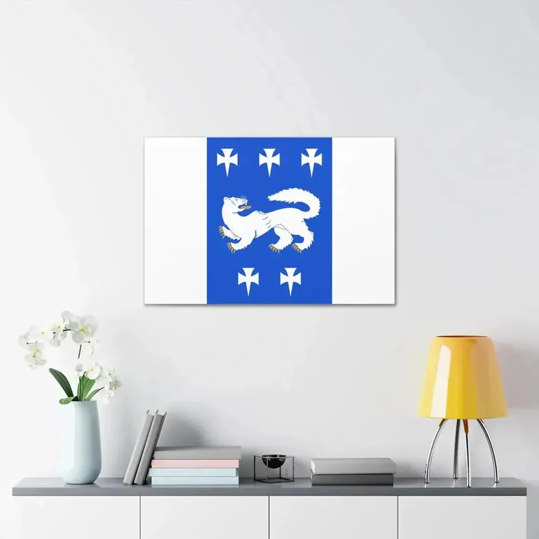 Flag of Central Ostrobothnia Finland - Canvas Wall Art - The Sticker Space