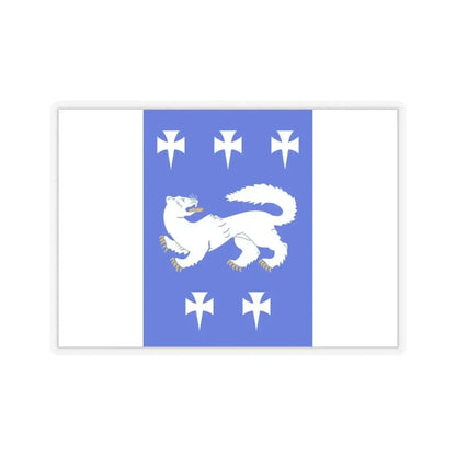 Flag of Central Ostrobothnia Finland - STICKER Vinyl Kiss-Cut Decal 4 Inch Transparent - The Sticker Space