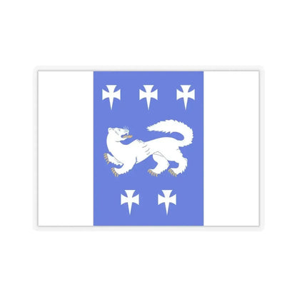 Flag of Central Ostrobothnia Finland - STICKER Vinyl Kiss-Cut Decal 6 Inch Transparent - The Sticker Space