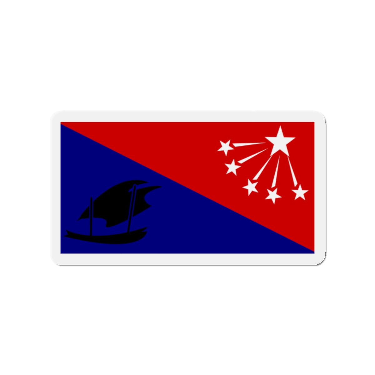 Flag of Central Province Papa New Guinea - Die-Cut Magnet-2" x 2"-The Sticker Space