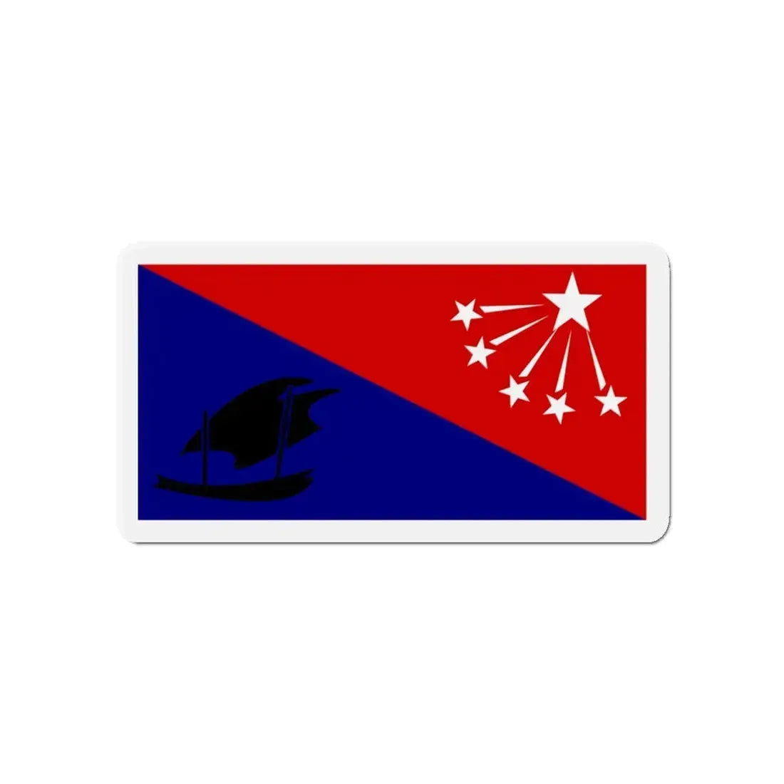 Flag of Central Province Papa New Guinea - Refrigerator Magnet 4 Inch - The Sticker Space