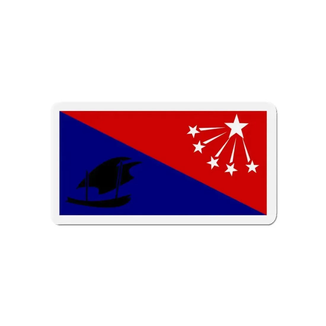 Flag of Central Province Papa New Guinea - Refrigerator Magnet 5 Inch - The Sticker Space