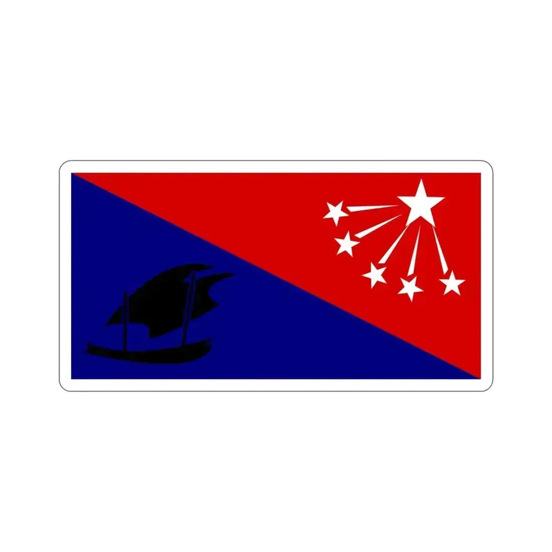 Flag of Central Province Papa New Guinea STICKER Vinyl Die-Cut Decal 5 Inch - The Sticker Space
