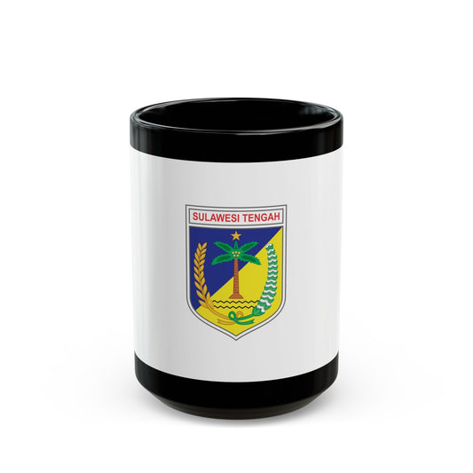 Flag of Central Sulawesi Indonesia - Black Coffee Mug-15oz-The Sticker Space