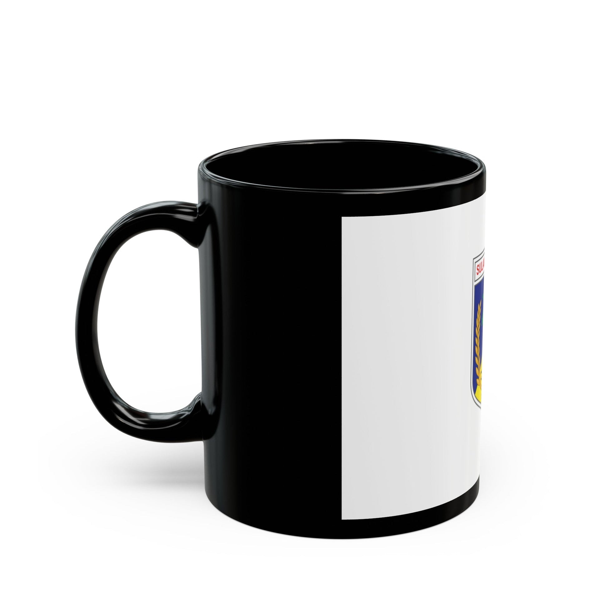 Flag of Central Sulawesi Indonesia - Black Coffee Mug-The Sticker Space