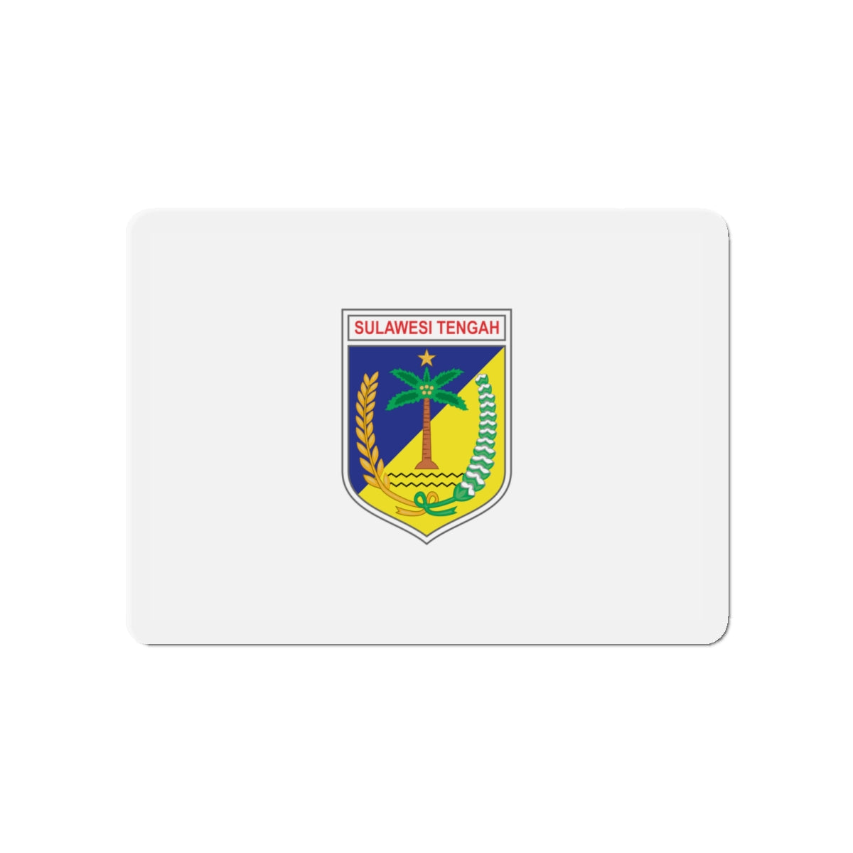 Flag of Central Sulawesi Indonesia - Die-Cut Magnet-4" x 4"-The Sticker Space