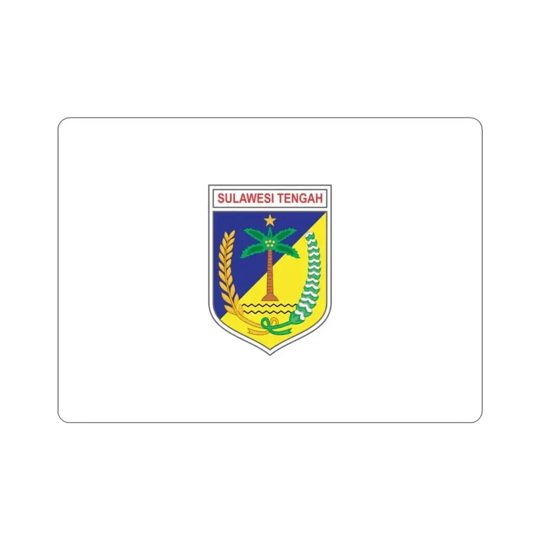 Flag of Central Sulawesi Indonesia STICKER Vinyl Die-Cut Decal - The Sticker Space