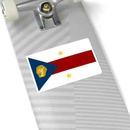 Flag of Centralia Illinois (United States) STICKER Vinyl Kiss-Cut Decal - The Sticker Space