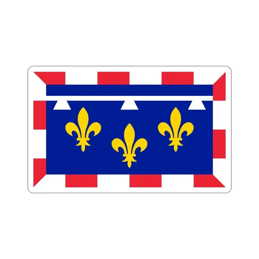 Flag of Centre Val de Loire France 2 STICKER Vinyl Die-Cut Decal 6 Inch - The Sticker Space