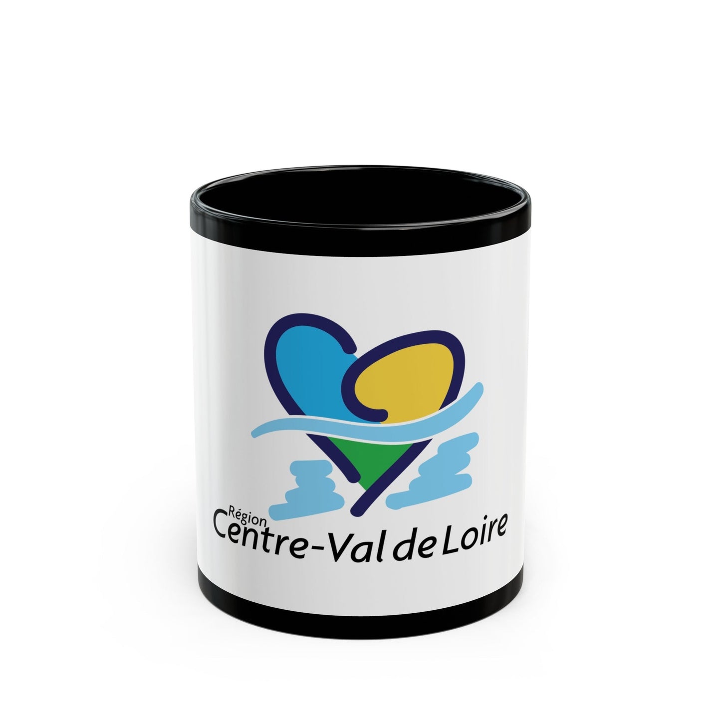 Flag of Centre Val de Loire France - Black Coffee Mug-11oz-The Sticker Space