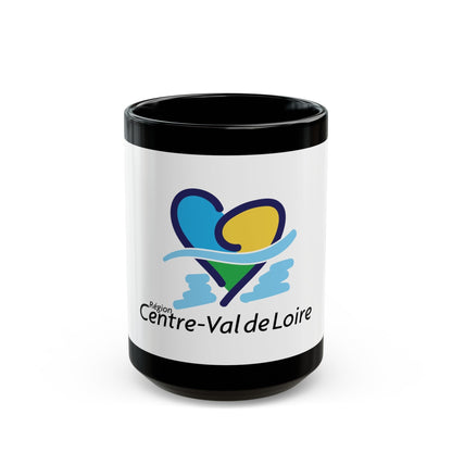 Flag of Centre Val de Loire France - Black Coffee Mug-15oz-The Sticker Space