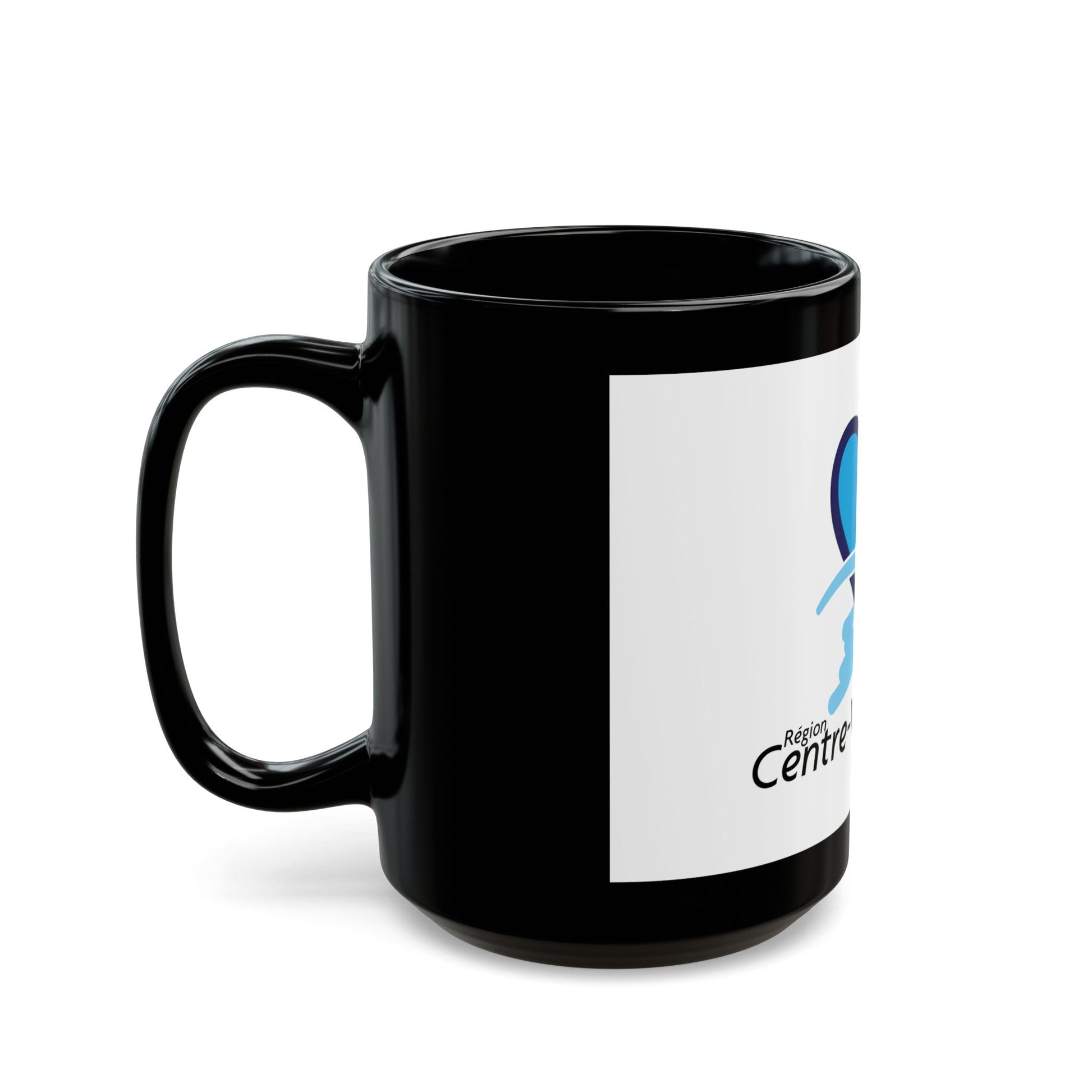 Flag of Centre Val de Loire France - Black Coffee Mug-The Sticker Space