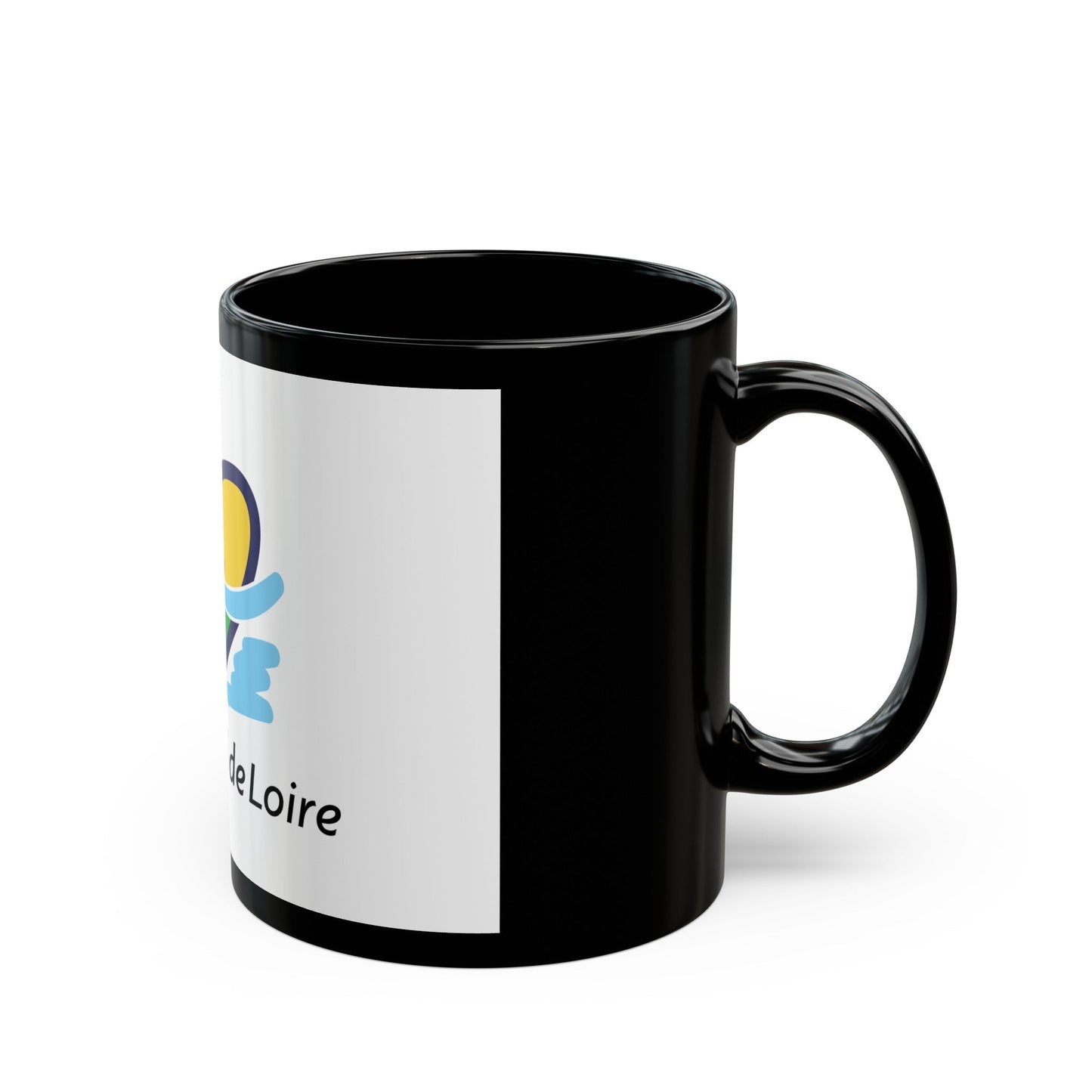 Flag of Centre Val de Loire France - Black Coffee Mug-The Sticker Space