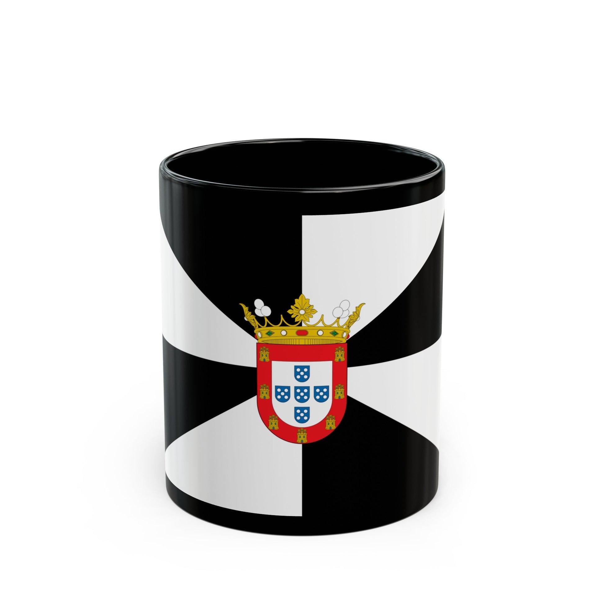 Flag of Ceuta Spain - Black Coffee Mug-11oz-The Sticker Space