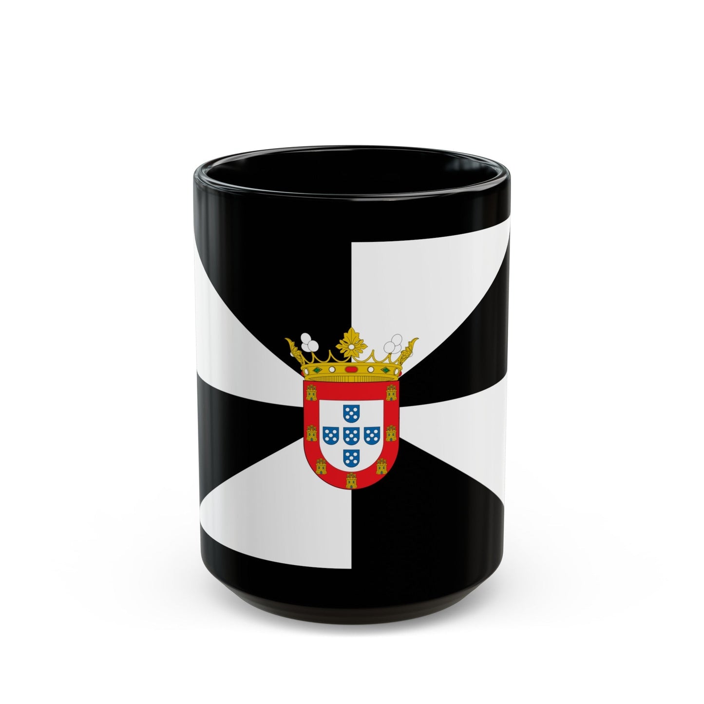 Flag of Ceuta Spain - Black Coffee Mug-15oz-The Sticker Space