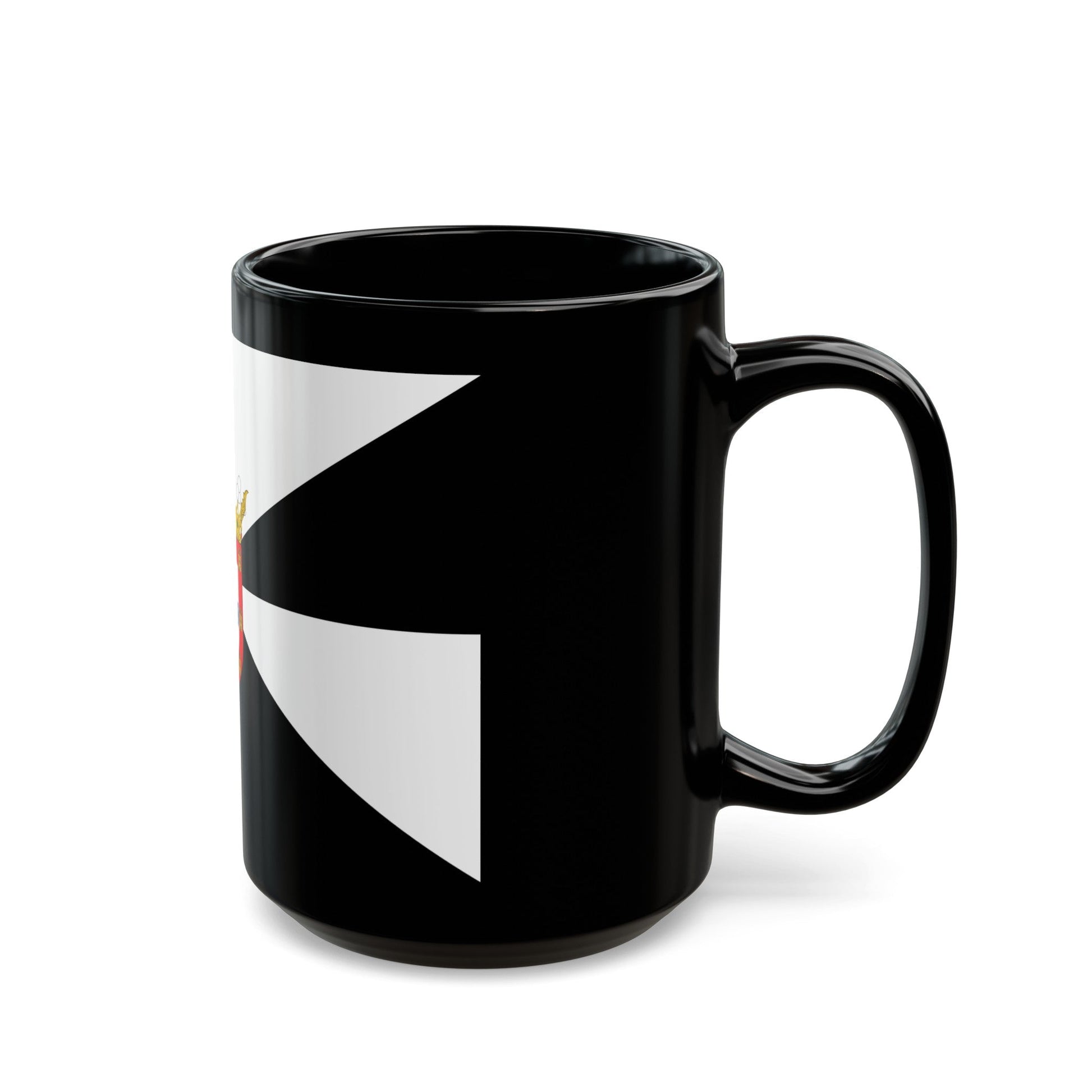 Flag of Ceuta Spain - Black Coffee Mug-The Sticker Space