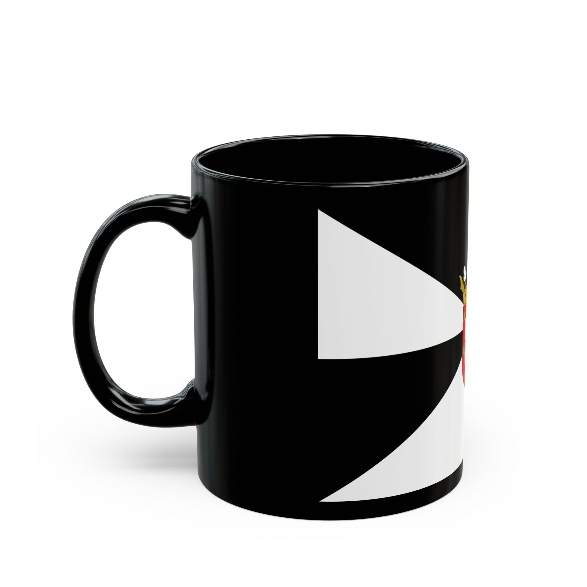 Flag of Ceuta Spain - Black Coffee Mug-The Sticker Space