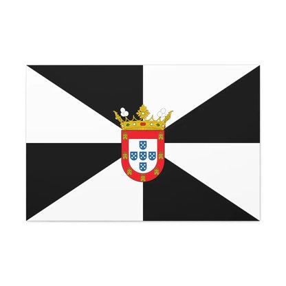 Flag of Ceuta Spain - Canvas Wall Art 36" x 24" 1.25" - The Sticker Space