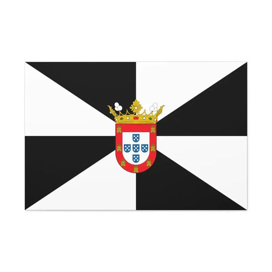 Flag of Ceuta Spain - Canvas Wall Art 36" x 24" 1.25" - The Sticker Space