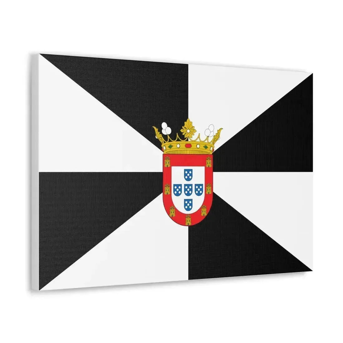Flag of Ceuta Spain - Canvas Wall Art - The Sticker Space