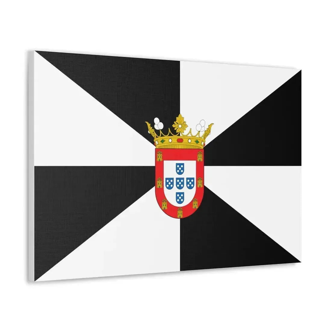Flag of Ceuta Spain - Canvas Wall Art - The Sticker Space