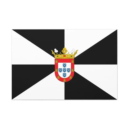 Flag of Ceuta Spain - Canvas Wall Art - The Sticker Space