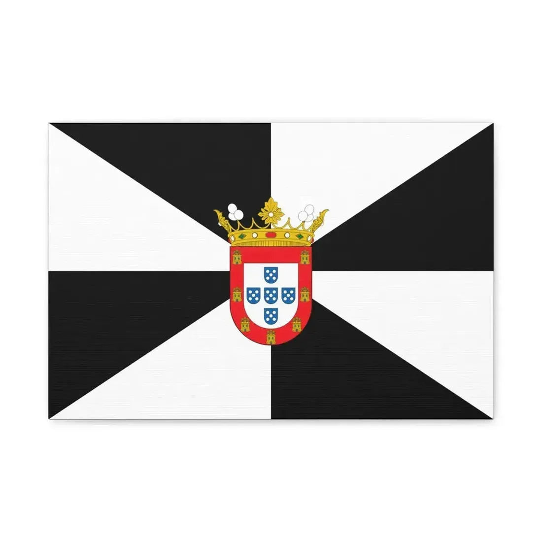 Flag of Ceuta Spain - Canvas Wall Art - The Sticker Space