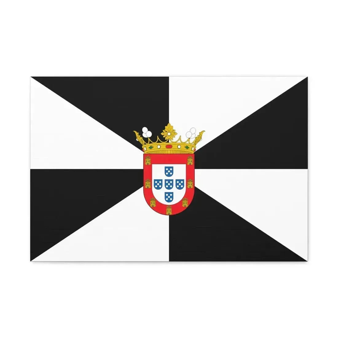 Flag of Ceuta Spain - Canvas Wall Art - The Sticker Space
