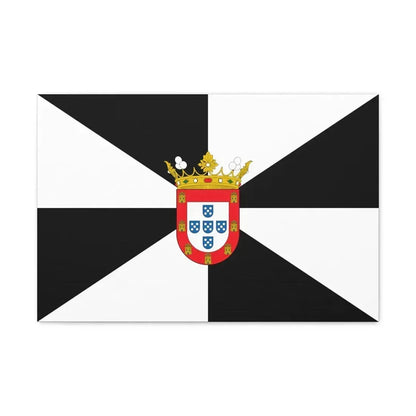 Flag of Ceuta Spain - Canvas Wall Art - The Sticker Space