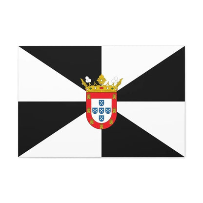 Flag of Ceuta Spain - Canvas Wall Art - The Sticker Space