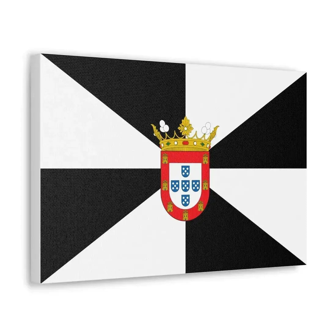 Flag of Ceuta Spain - Canvas Wall Art - The Sticker Space