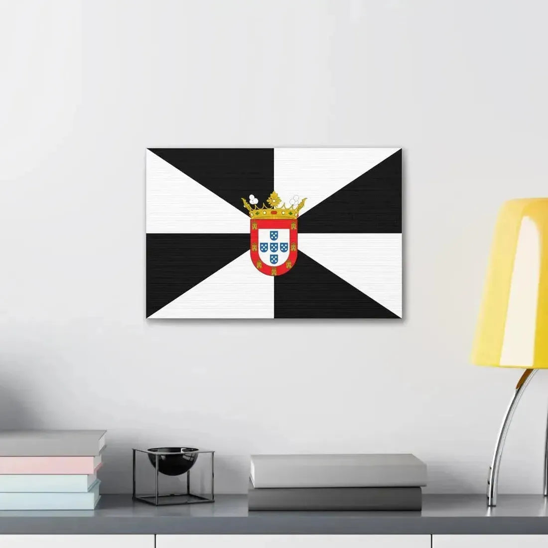 Flag of Ceuta Spain - Canvas Wall Art - The Sticker Space
