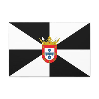 Flag of Ceuta Spain - Canvas Wall Art - The Sticker Space